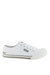 Womens/Ladies Jazzin Canvas Lace Up Shoe (White)