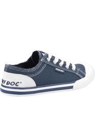 Womens/Ladies Jazzin Shoes (Navy/White)