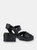 Womens/Ladies Luca Sandals (Black)