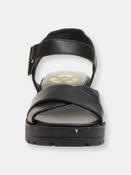 Womens/Ladies Luca Sandals (Black)