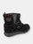 Womens/Ladies Mint Pull On Ankle Boots (Black)