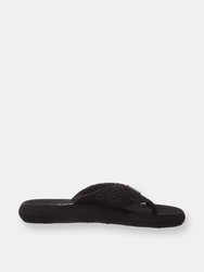 Womens/Ladies Spotlight Slip On Sandals (Black)