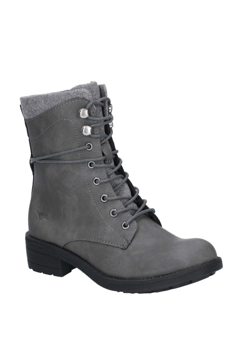 Womens/Ladies Tayte Lace Up Boot (Gray) - Gray