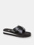 Womens/Ladies Wilmer Burn Slip On Sandal (Black) - Black