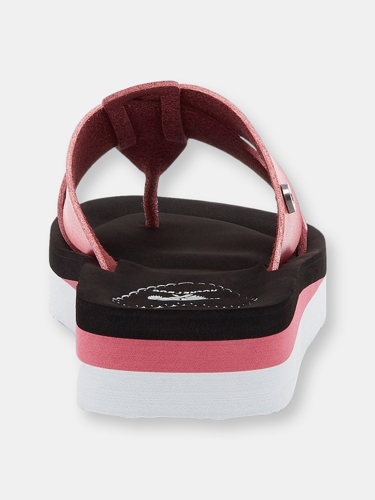 Womens/Ladies Wilmer Burn Slip On Sandal (Rose)