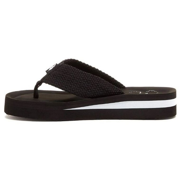 Womens/Ladies Winner Webbing Flip Flop (Black)