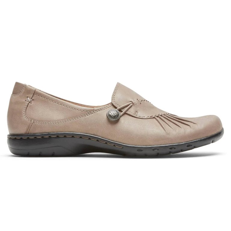 Paulette Slip On Loafer In Dove - Dove