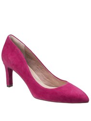 Womens/Ladies Valerie Luxe Suede Heeled shoes (Pink)