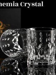 Crystal Whiskey Glasses - Gift Set of 2 Monarch Glass Tumblers (11.5oz)