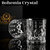 Crystal Whiskey Glasses - Gift Set of 2 Monarch Glass Tumblers (11.5oz)