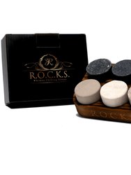 The Original ROCKS Whiskey Chilling Stones - Set of 6 Granite Stones 