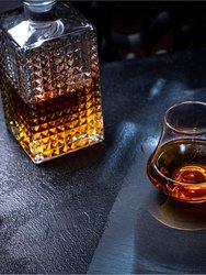 Whiskey Stones & Crystal Nosing Tasting Glass Gift Set 