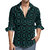 Aqua BLK Casual One Pocket Long Sleeve Shirt - Automatically Matched To Design
