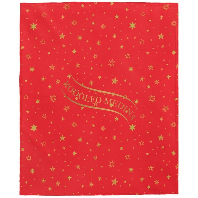 Holiday RM Velveteen Plush Blanket - Red