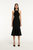 Flat Knit Midi Dress - Black