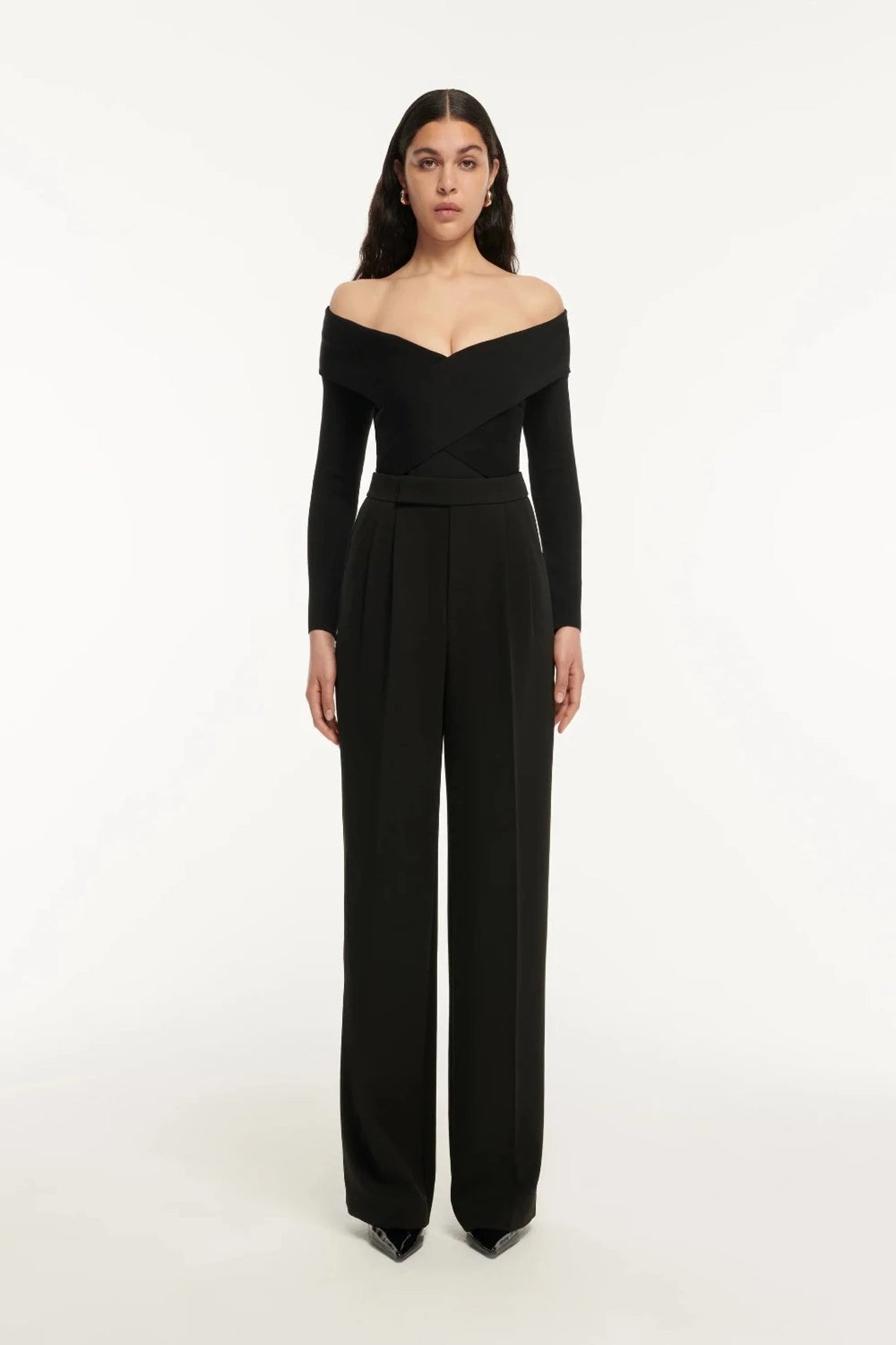 ROLAND MOURET LONG SLEEVES FLAT KNIT BODYSUIT