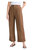 Chloe Pleat Linen Pants In Tobacco