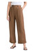 Chloe Pleat Linen Pants In Tobacco