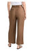 Chloe Pleat Linen Pants In Tobacco