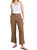 Chloe Pleat Linen Pants In Tobacco - Tobacco