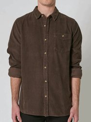 Men At Work Cord Shirt - Brown