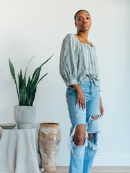 Liv Top - Faux Denim