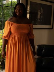 Lucy Dress In Orange