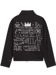 Basquiat "Beat Bop " Unisex Mechanic's Jacket - Black