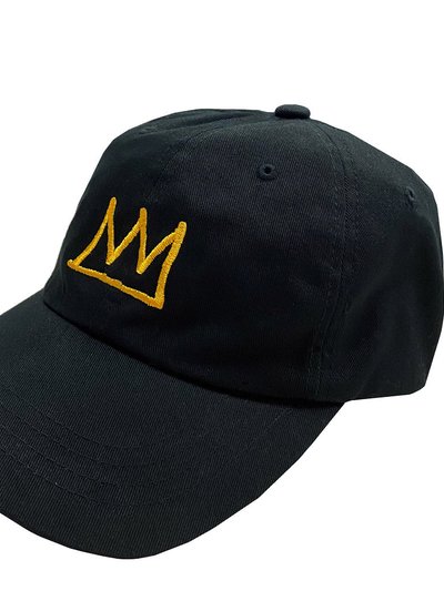 ROME PAYS OFF Basquiat Gold Crown Dad Cap product