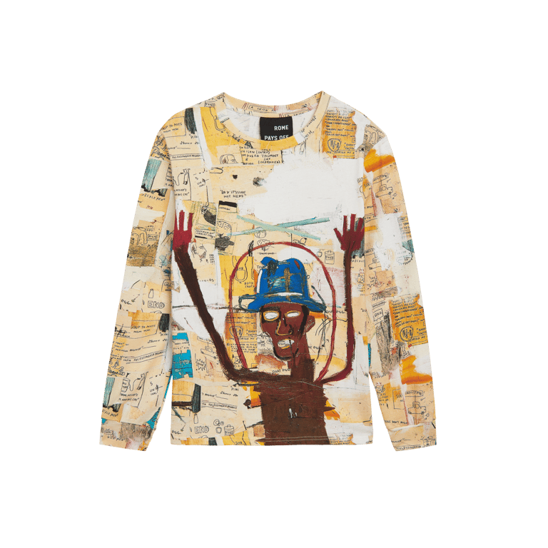 Basquiat "Hollywood Africans" Unisex Long-sleeve T-shirt -  Multicolored