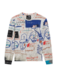 Basquiat "Hollywood Africans" Unisex Long-sleeve T-shirt -  Multicolored