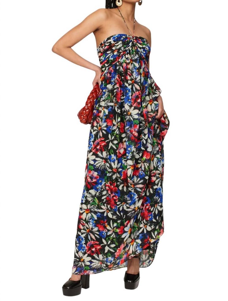 Avril Dress In Midnight Floral - Midnight Floral