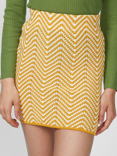 RONNY KOBO Biance Knit Skirt In Canary Multi product