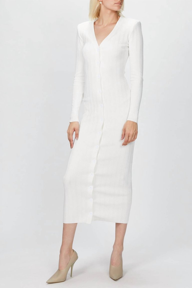 Vianne Knit Dress - White