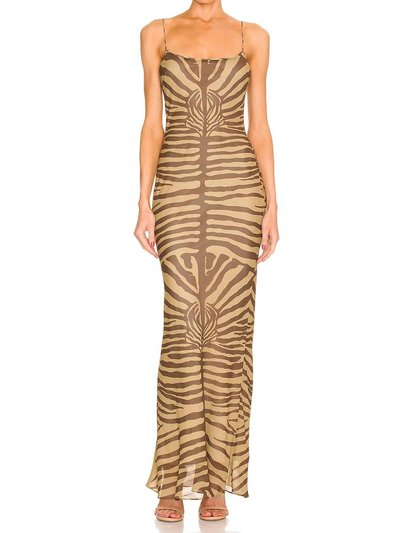 RONNY KOBO Zebra Scarlette Maxi Dress In Lark & Bison Multi product