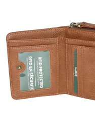Compact Zip Around Snap Wallet
