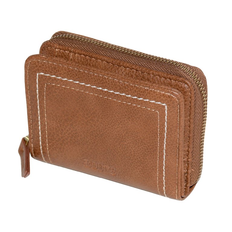 Compact Zip Around Snap Wallet