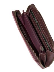 Ladies' PU Zipper Round Wallet