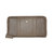 Ladies Zipper Round Wallet - Ash Brown