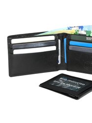 Leather Slimfold RFID Wallet with Removable Passcase