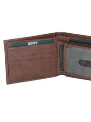 Mens Slim Billfold Wallet Brown