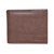 Mens Slim Wallet With Non Removable Top Flap Brown - Brown