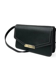 Rfid Wallet with Detachable Shoulder Strap - Black