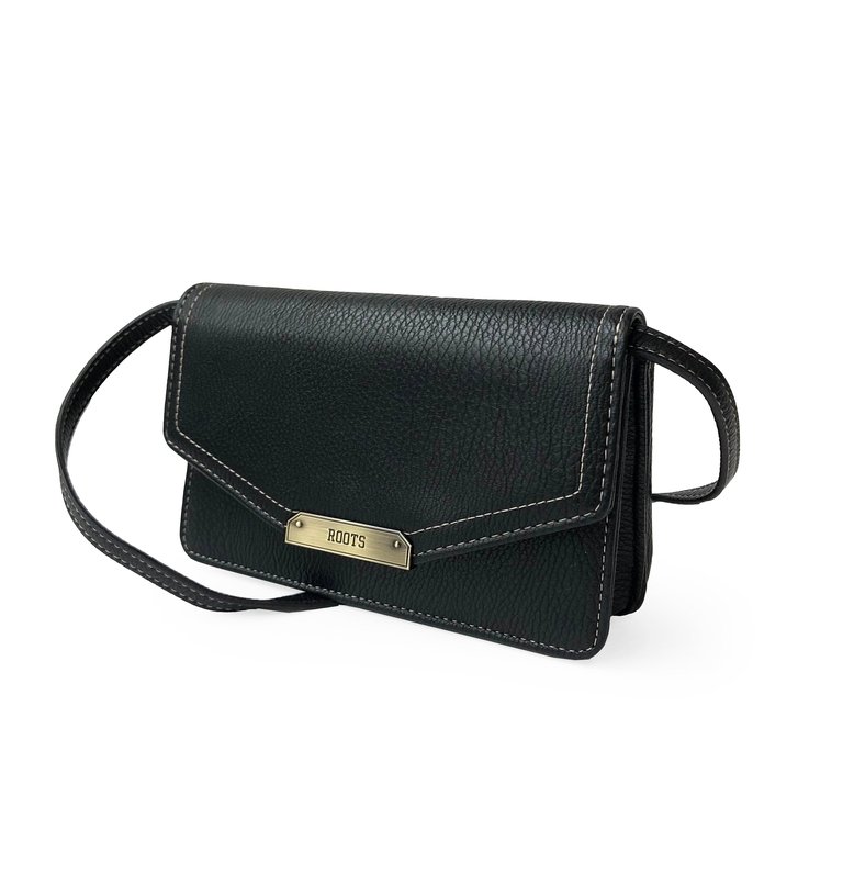 Rfid Wallet with Detachable Shoulder Strap - Black
