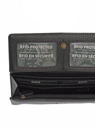 Rfid Wallet with Removable Shoulder Strap