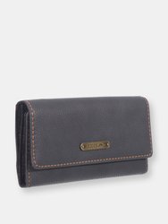 Roots Ladies Rfid Slim Clutch Wallet