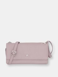 Roots Ladies Rfid Wallet on A String - Lavender Mist