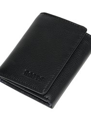 ROOTS Leather RFID Trifold Wallet