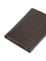 ROOTS Leather RFID Trifold Wallet