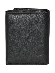 ROOTS Leather RFID Trifold Wallet